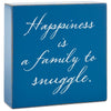 Hallmark Happiness Is a Family to Snuggle Wood Quote Sign New