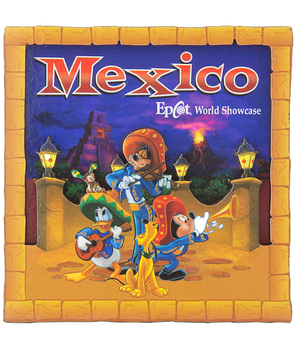 Disney Parks Epcot World Showcase Mexico Magnet Mickey Donald Pluto Goofy New