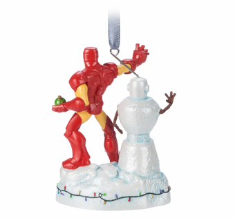 Disney Sketchbook Marvel Iron Man Light-Up Christmas Ornament New with Tag