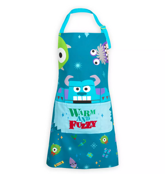 Disney Parks Monsters, Inc. Warm and Fuzzy Holiday Apron for Adults New with Tag