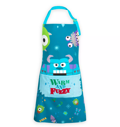 Disney Parks Monsters, Inc. Warm and Fuzzy Holiday Apron for Adults New with Tag