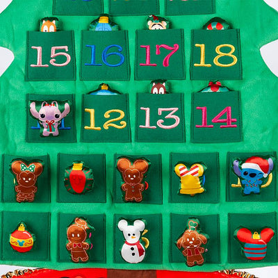 Disney Store Mickey and Friends Plush Advent Calendar Wall Hanging New with Box