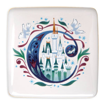 Disney Parks ABC Letters C is for Cinderella Castle WDW Ceramic Trinket Box New