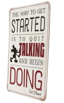 Disney Open Road Brands Retro Mickey Mouse Embossed Metal Wall Art Sign New