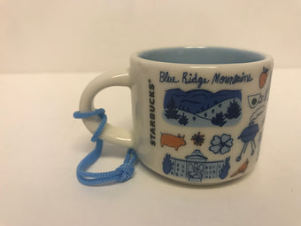 Starbucks Coffee Been There North Carolina Ceramic Mug Ornament New with Box