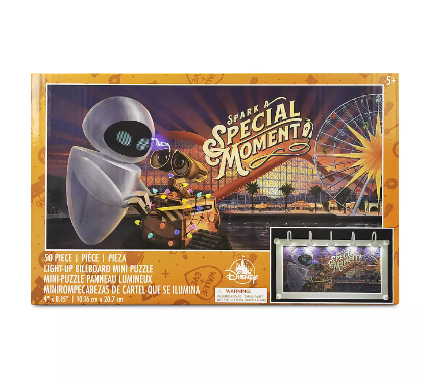 Disney WALL-E and E.V.E. Light-Up Billboard Mini Puzzle New with Box
