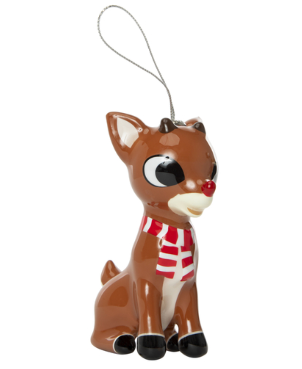 Rudolph the Red Nosed Reindeer Decoupage Christmas Tree Ornament New With Tag