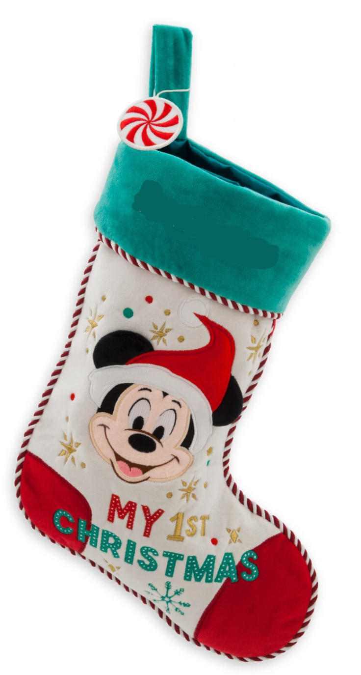 Disney Mickey Mouse My 1st Christmas Stocking for Baby New