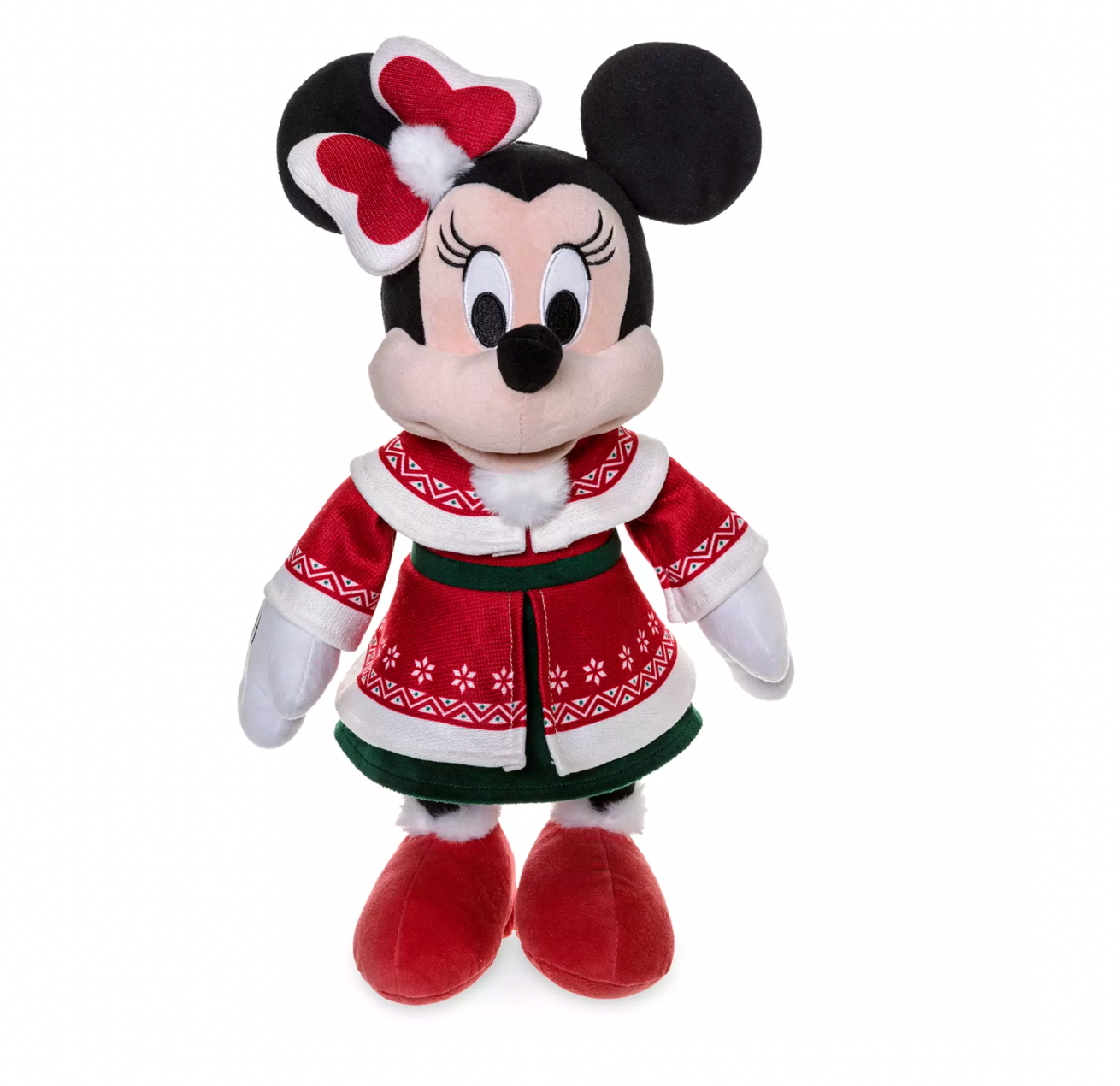 Disney Minnie Holiday Knit Sweater Vintage 2022 Christmas Holiday Plush New Tag