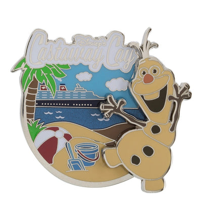 Disney Parks Cruise Line Castaway Cay Frozen Olaf Pin New with Card