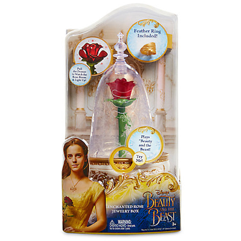 Disney Store Beauty & the Beast Enchanted Rose Jewelry Box Toy Live Auction New Disney Store Beauty & the Beast Enchanted Rose Jewelry Box Toy Live Auction New