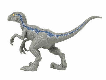Jurassic World: Dominion Ferocious Pack Velociraptor Blue Dinosaur Figure New