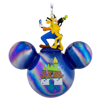 Disney Parks WDW 2020 Goofy and Pluto Glass Ball Christmas Ornament New with Tag