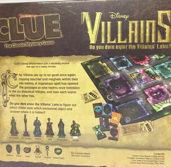 Disney Parks Disney Villains Theme Park Edition Clue Game Maleficent Ursula New
