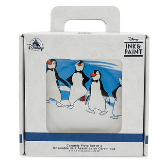 Disney Parks Ink & Paint Ceramic Salad Plate Set of 4 '50s - '60s New with Box