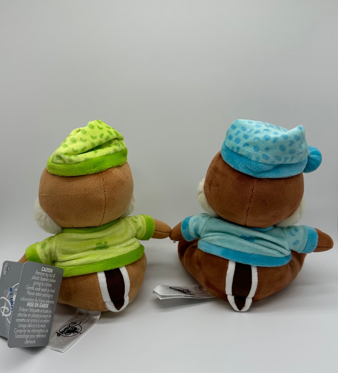 Disney Disneyland Shanghai Resort 2021 Chip 'n Dale Pajama Set Plush New w Tag