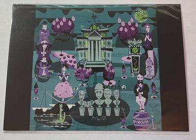 Disney Artist 1313 Grim Harbor by Mcbiff Postcard Wonderground Gallery New