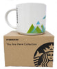 Starbucks You Are Here Seattle Washington Ceramic Coffee Mug New with Box