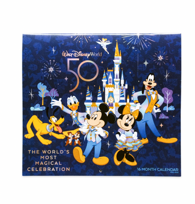 Disney 2022 Walt Disney World 50th Magical Celebration 16 Month Calendar New