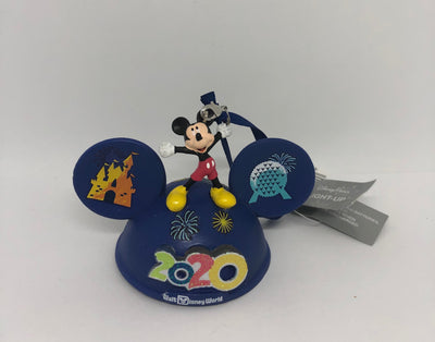 Disney Parks WDW 2020 Mickey Ear Hat Christmas Ornament Light Up New with Tag