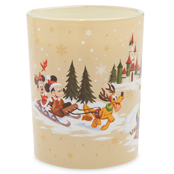 Disney Parks Christmas Mickey & Friends Holiday Light-Up Candle New