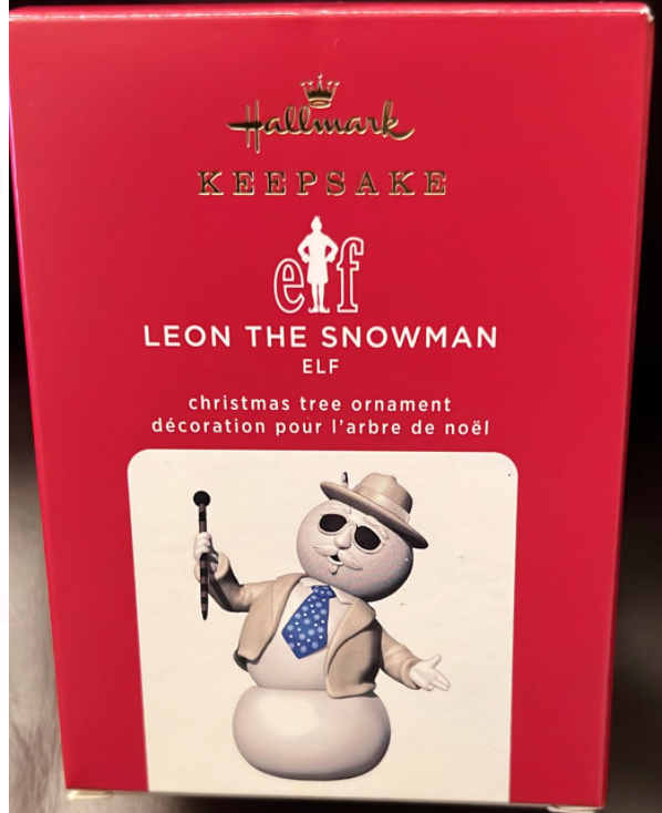 Hallmark 2020 Elf Leon The Snowman Christmas Ornament New With Box