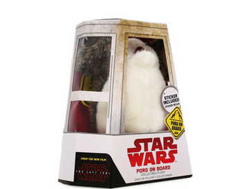 Disney Star Wars The Last Jedi Porg on Board Plush New with Box