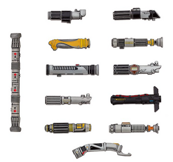 Disney Store Star Wars Lightsabers Limited Edition Pin Set New with Box