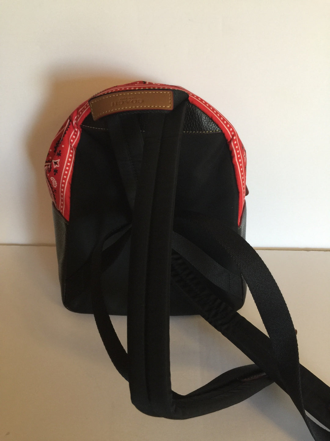 Disney X Coach Mickey Nylon Mini Charlie Bright Red Black Backpack New – I Love Characters