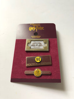 Universal Studios Harry Potter Hogwarts Express Pin Set New with Card