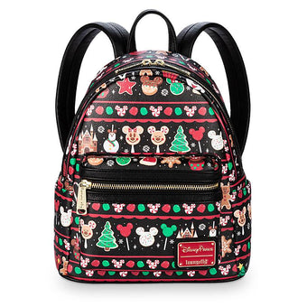 Disney Parks Food Icons Holiday Season's Sweetings Mini Backpack New with Tag