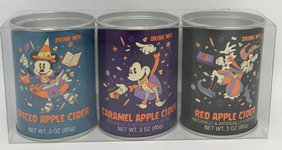 Disney Parks Halloween Apple Cider Drink Mix 3 Flavor Set New with Box