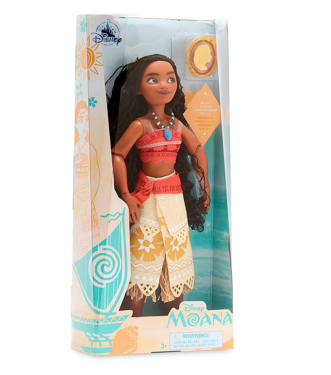 Disney Princess Moana Classic Doll with Pendant New with Box I Love Characters