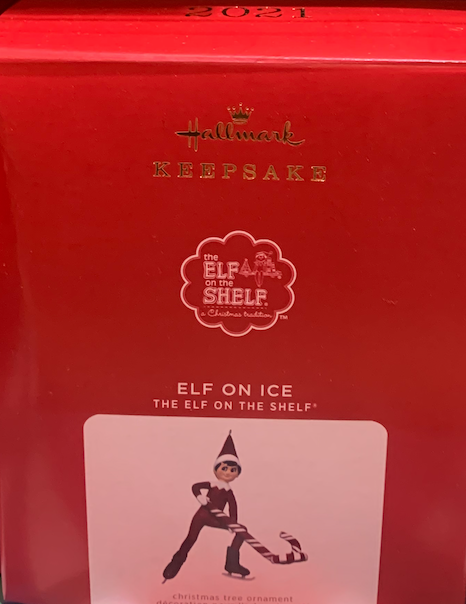 Hallmark 2021 Elf on the Shelf Elf on Ice Hockey Christmas Ornament New With Box