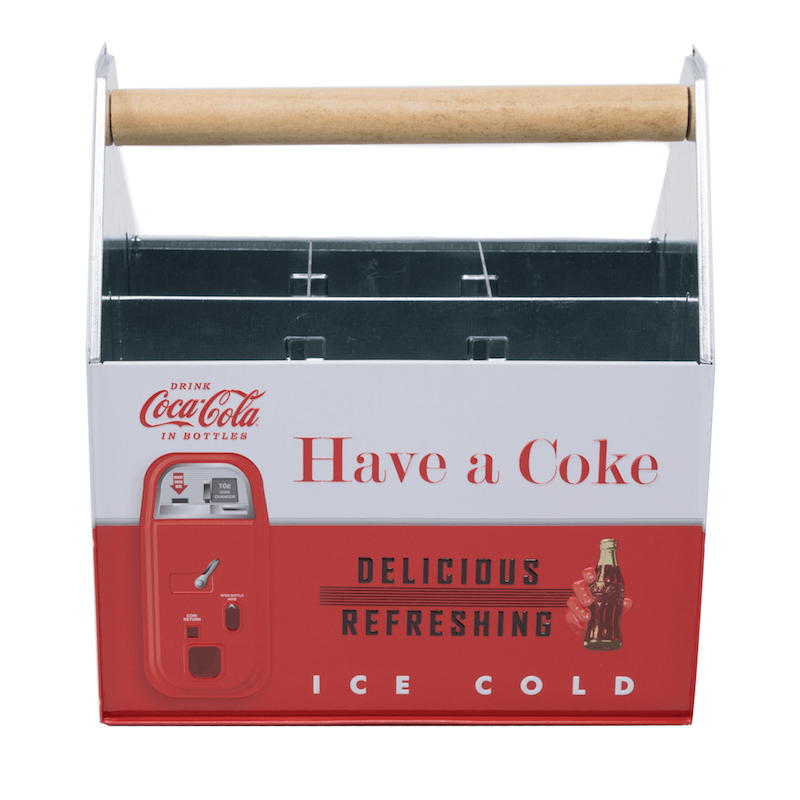 Authentic Coca Cola Coke Tin Utensil Caddy New