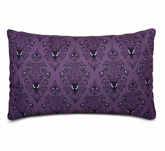 Disney Parks Haunted Mansion Wallpaper Stretching Portraits Throw Pillow New