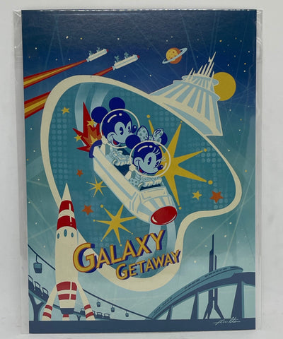 Disney Parks Galaxy Getaway By John Coulter Postcard Wonderground Gallery New
