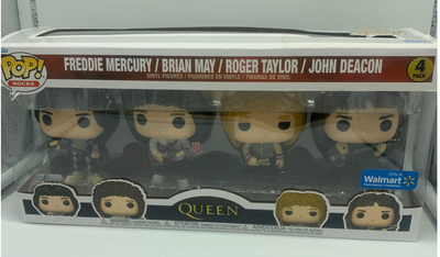 Funko Pop! Rocks Queen 4PK Vinyl Figure Exclusive New With Damaged Box