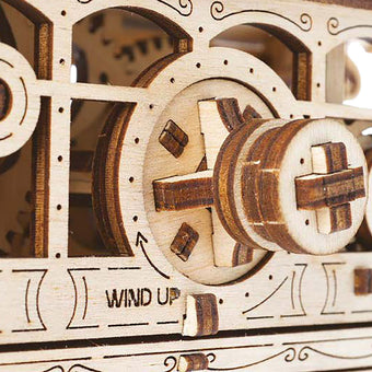 Disney Main Street U.S.A. Trolley Wooden Puzzle Working Mechanical Model New Box