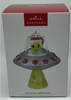 Hallmark 2022 Galactic Greetings Alien in UFO Christmas Ornament New With Box