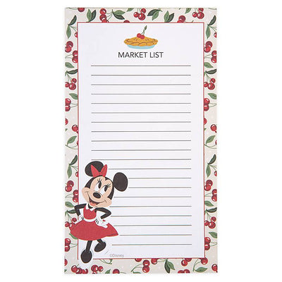 Disney Parks Back in the Day Minnie Mouse Retro Magnetic Notepad New