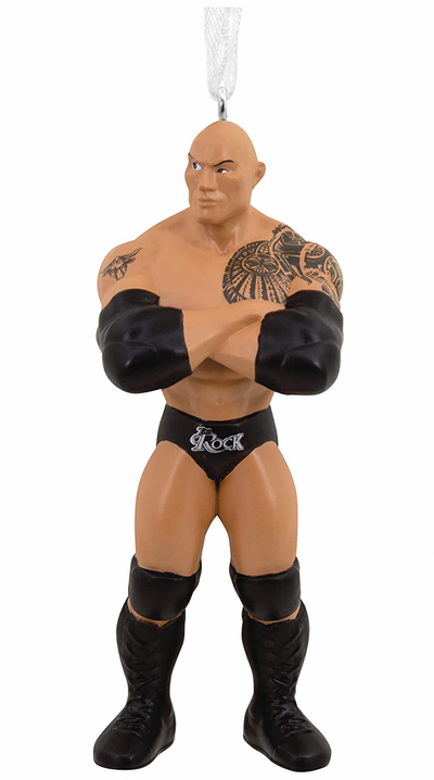 Hallmark WWE The Rock Christmas Ornament New with Box