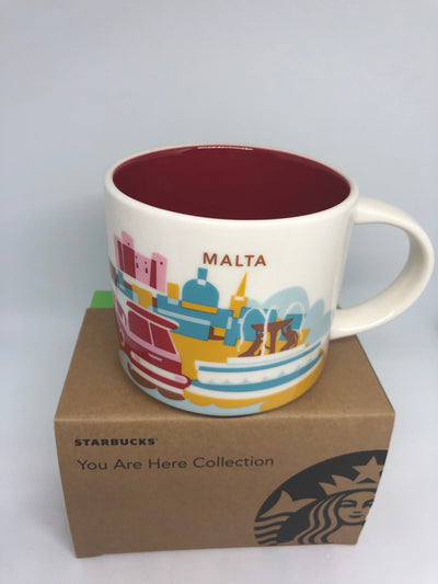 Starbucks You Are Here Collection Malta Ceramic Coffee Mug New with Box