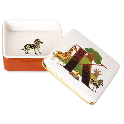 Disney Parks ABC Letters K is for Kilimanjaro Safari Ceramic Trinket Box New
