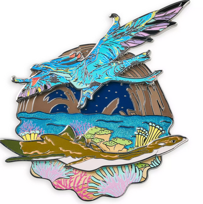 Disney Parks Mountain Banshee and Ilu Jumbo Pin Avatar Way of Water New W Card