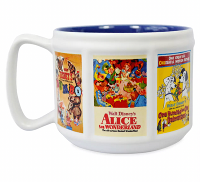 Disney Classics Movie Dumbo Alice Cinderella Peter Pan Poster Coffee Mug New