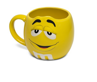 M&M's World Yellow Character Figural Coffee Mug New