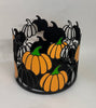 Bath and Body Works 2021 Halloween Orange Black Pumpkin 3 Wick Candle Holder New