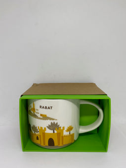 Starbucks Coffee You Are Here Rabat Morocco Ceramic Coffee Mug New with Box