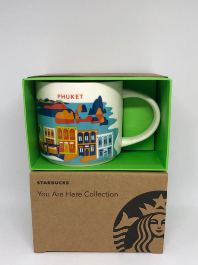 Starbucks Coffee You Are Here Thailand Phuket Ceramic Coffee Mug New with Box
